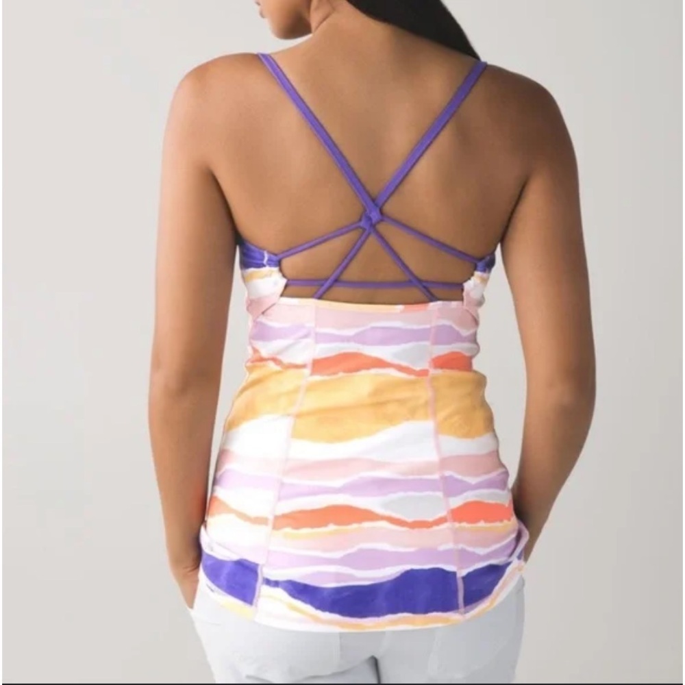 $19 sale Lululemon Dancing Warrior Tank - Bleacher Stripe size 4 w♥️ #SK34